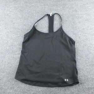 Under Armour Tank Top Womens M Black Racerback Lightweight Athletic Gym Running